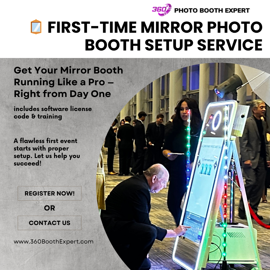 First-Time Mirror Booth Set Up Service