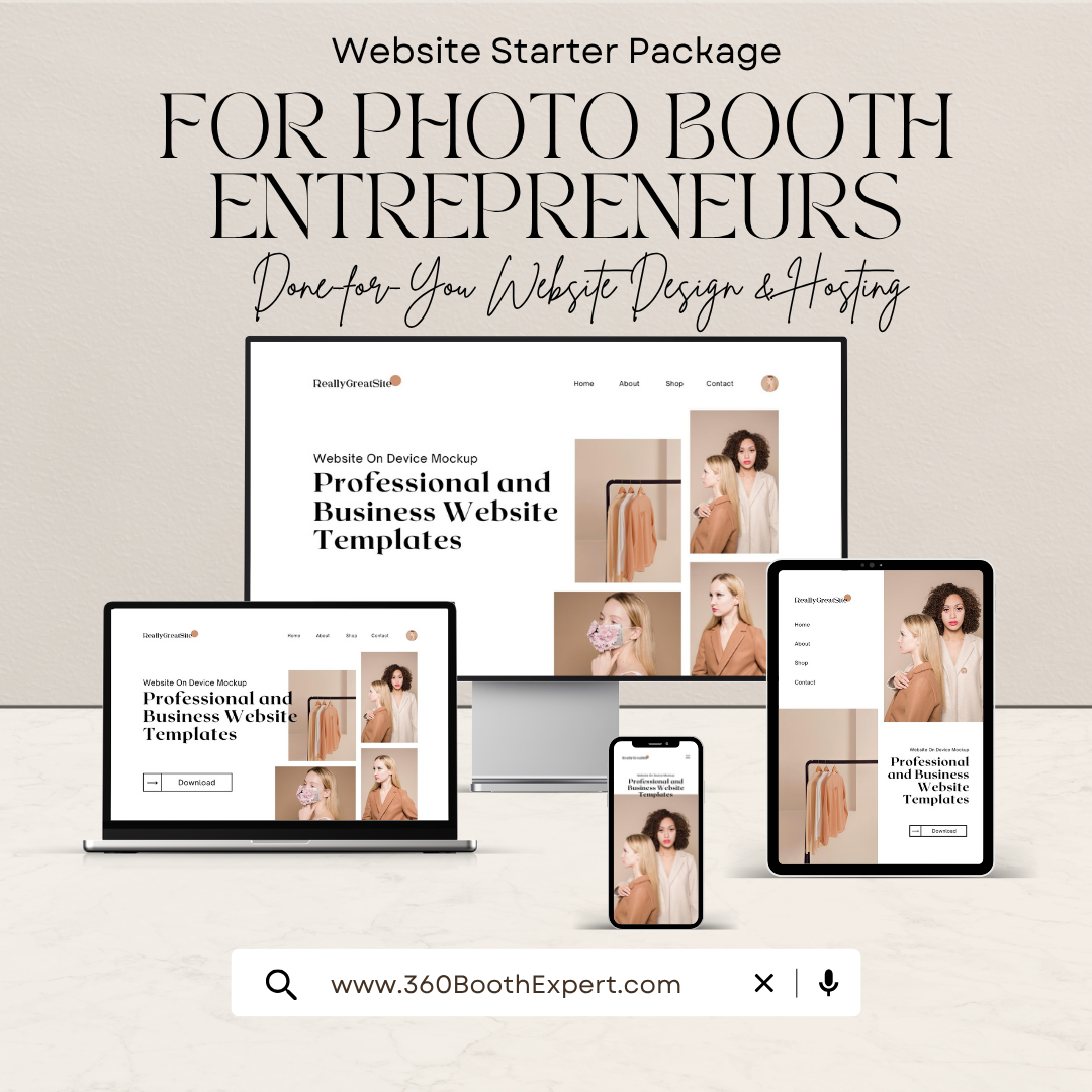 Website Starter Package for Photo Booth Entrepreneurs