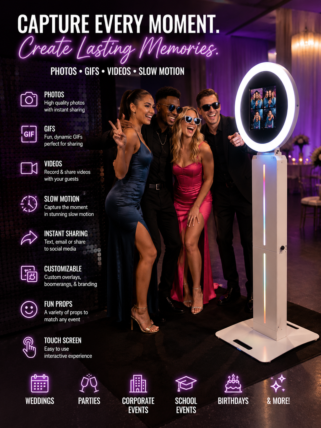 Digital Photo Booth Rental Package