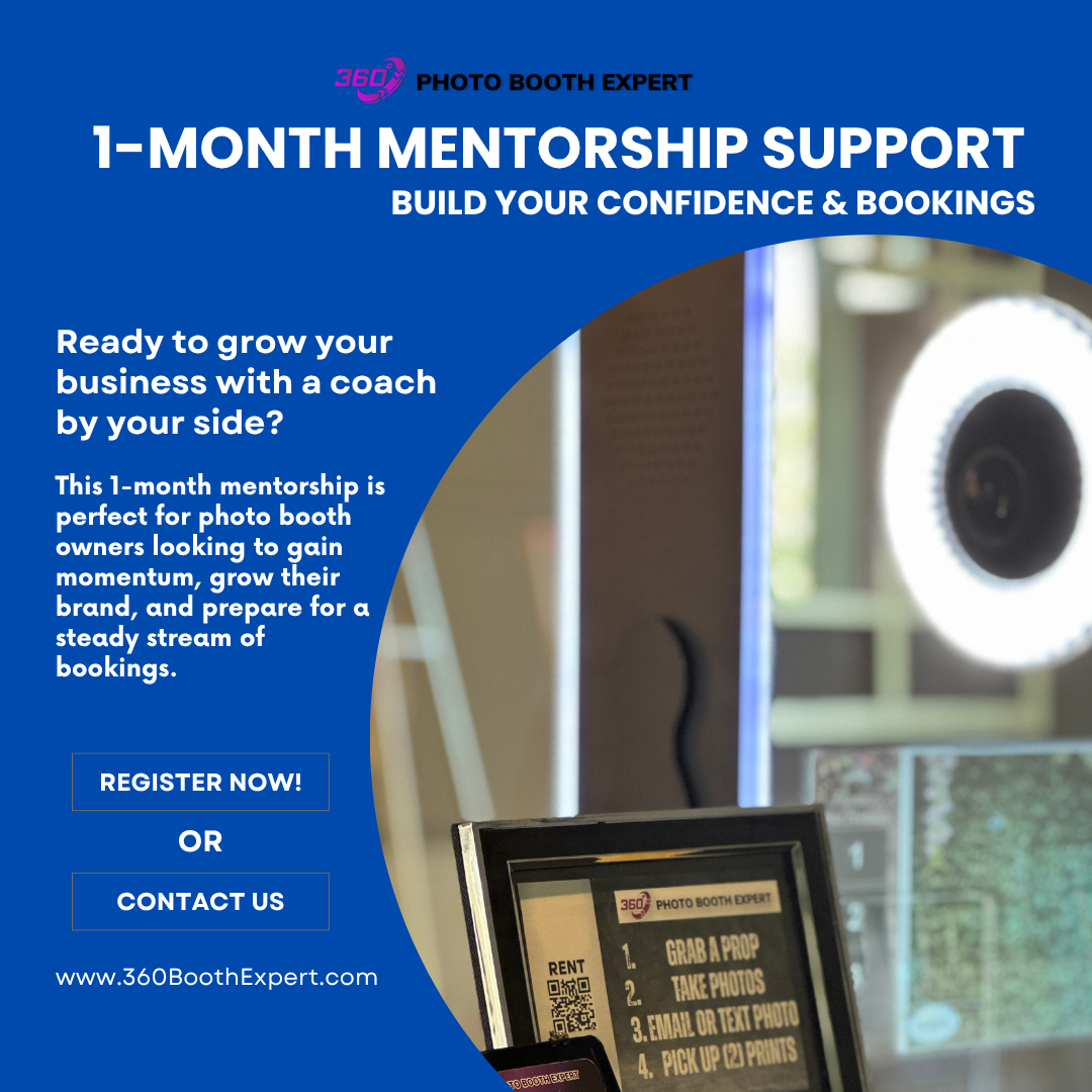 🔹1 -Month Mentorship Support – Build Your Confidence & Bookings