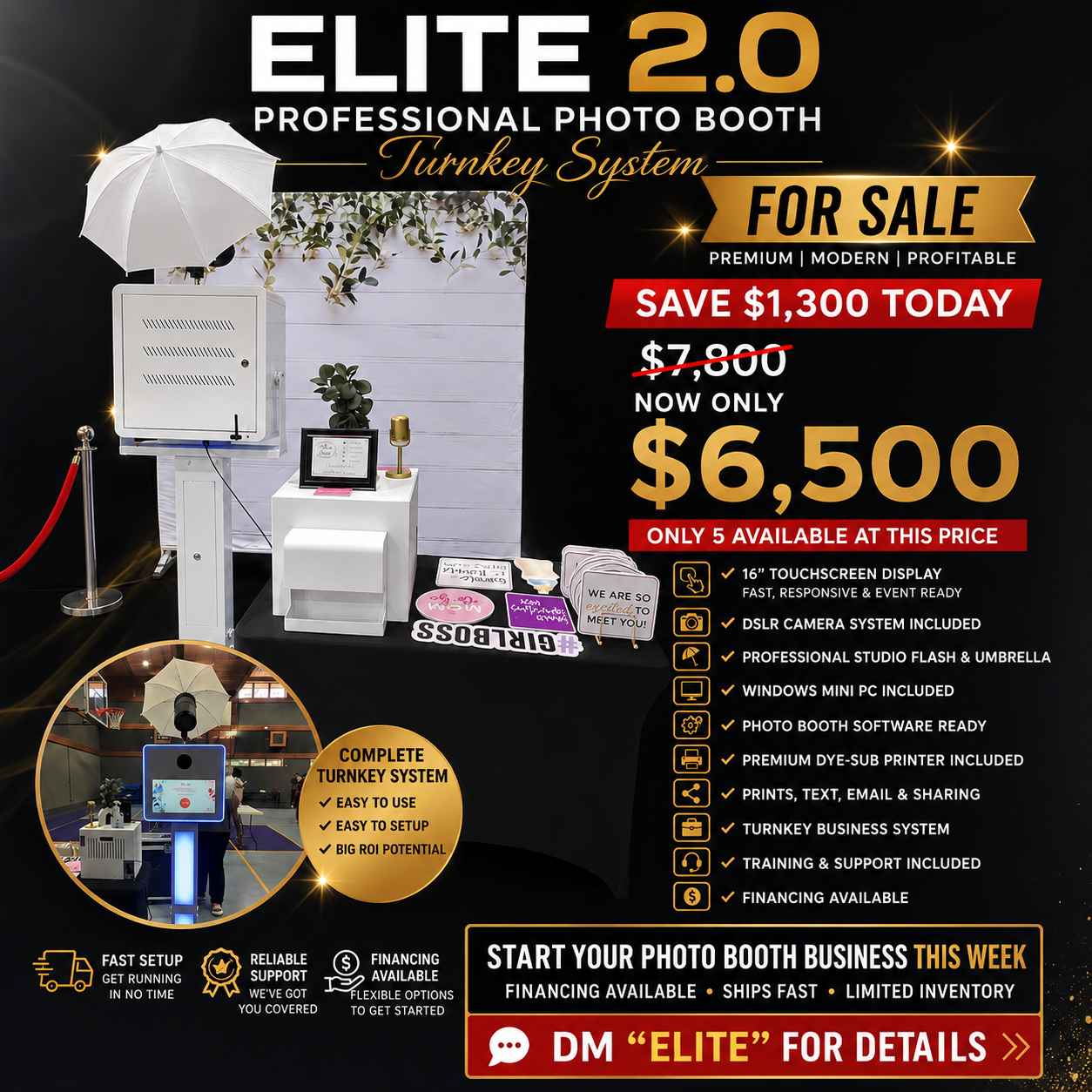 Elite 2.0 Photo Booth  Promotional Deal