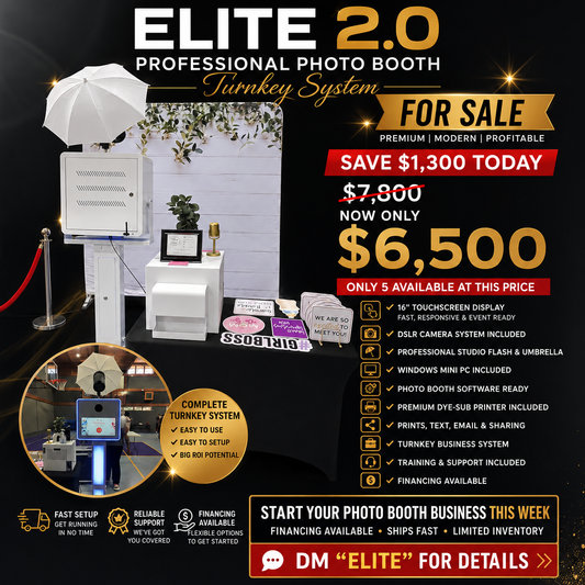 Elite 2.0 Photo Booth  Promotional Deal