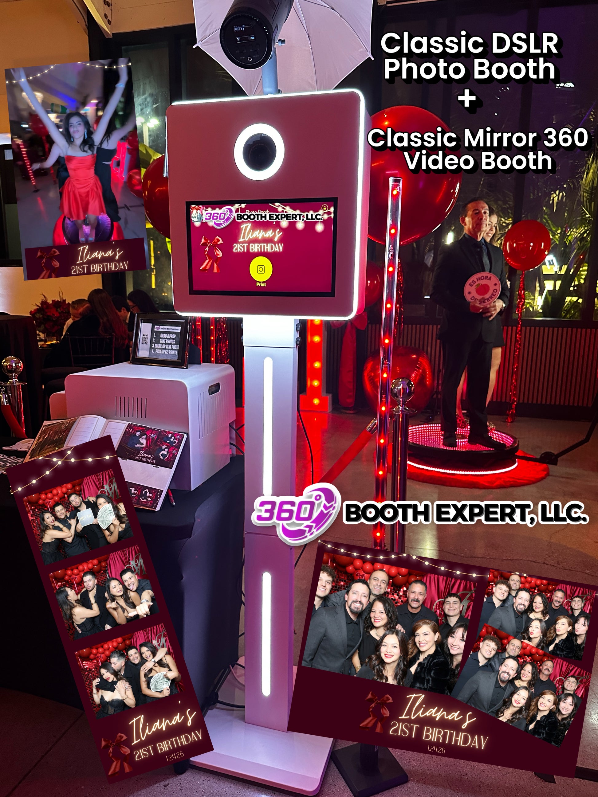 360 AND PRINTING PHOTO BOOTH EXPERIENCE