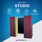 Enclosed Photo Booth burgundy curtain