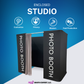 Enclosed Photo Booth black curtain