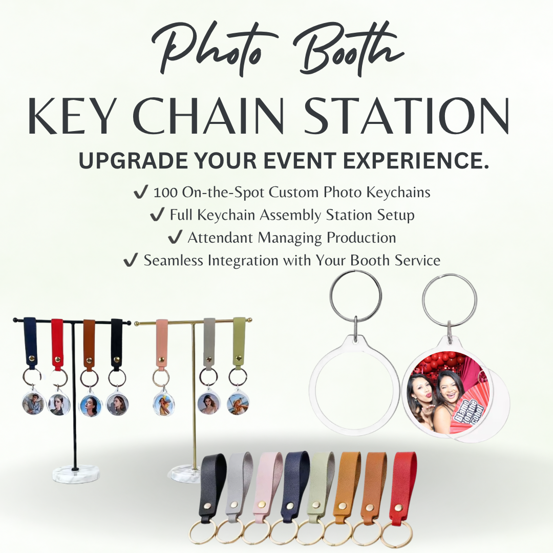 Photo Booth Keychain Station Add-On
 – Live Custom Keepsakes (100 Pieces)