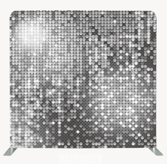 8ft Photo Booth Backdrop Single Sided Printing with Aluminum Tube Stand and Portable Carry Bag Photography Background