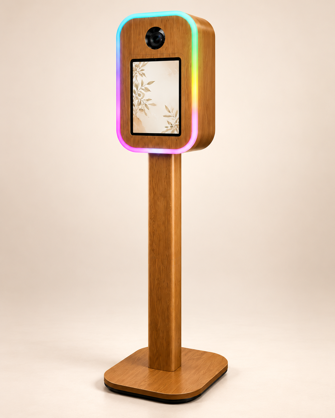Timber iPad + DSLR Photo Booth | RGB LED Wood-Look Photo Booth
